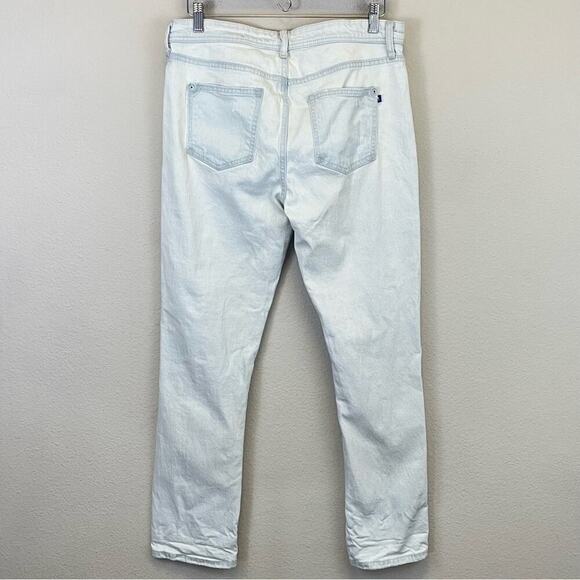 Pilcro Distressed Mid-Rise Slim Boyfriend Jeans in Ocean Studio Size 29 - Picture 8 of 15